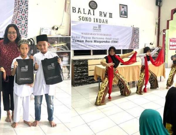 Java Paragon Gelar CSR di TBM Kampung Bakat, Ingatkan Pentingnya Membaca untuk Anak