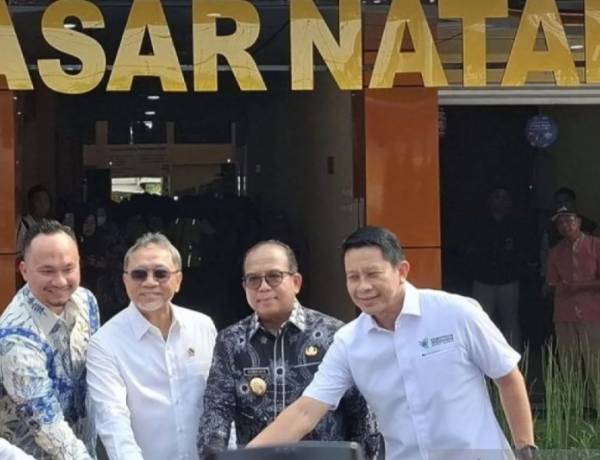 Menko Pangan Resmikan Pasar Tradisional Natar di Lampung