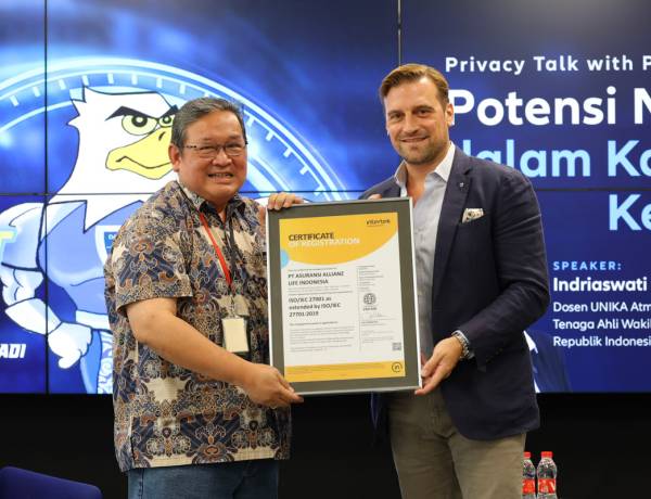 Tingkatkan Standar Privasi Tertinggi,  Allianz Life Indonesia dan Allianz Utama Indonesia Resmi Peroleh Sertifikasi ISO 27701