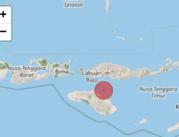 Gempa  Magnitudo 5,3 Guncang Waingapu, NTT