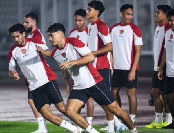 Jelang Laga Kontra Tuan Rumah Australia, Timnas Indonesoa Lakukan Latihan Perdana