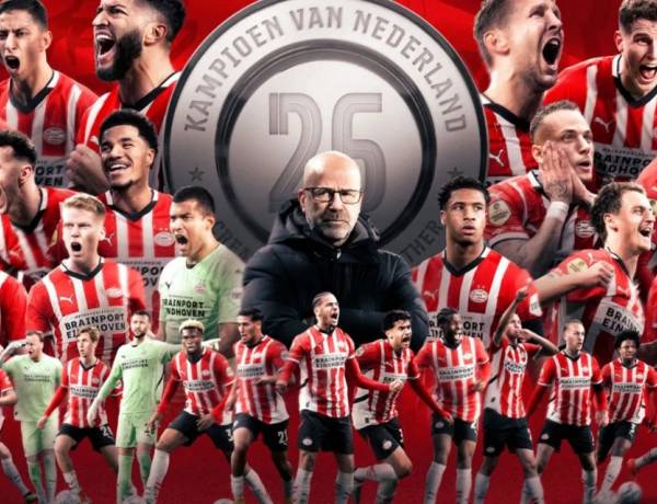 Gebu Sparta Rotterdam 3-1, PSV Juara Liga Belanda