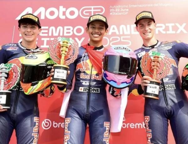 Pembalap Indonesia, Veda Ega Pratama juara Red Bull Rookies Cup Italia 2025