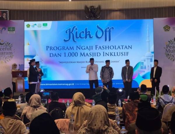 Kemenag Resmi Luncurkan Program 1.000 Masjid Ramah Lansia dan Disabilitas