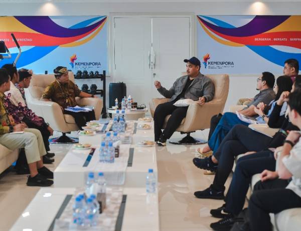 Gubernur Kaltara Audensi ke  Menpora Dito dan  Bahas Roadmap hingga Stadion Multifungsi