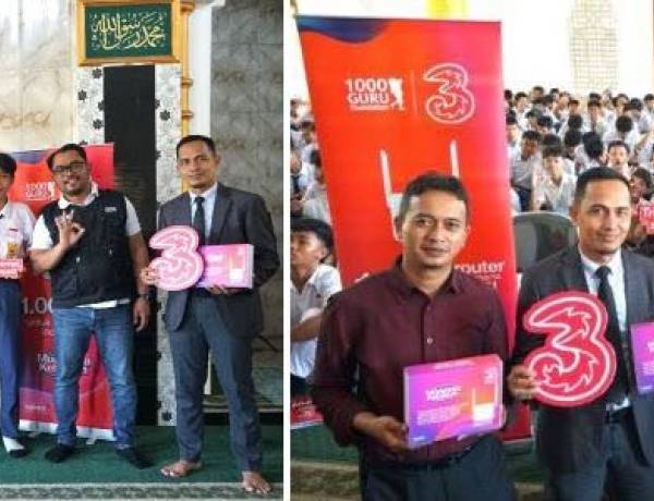 Tri dan 1.000 Guru Foundation Buka Akses Digital di Pelosok Negeri