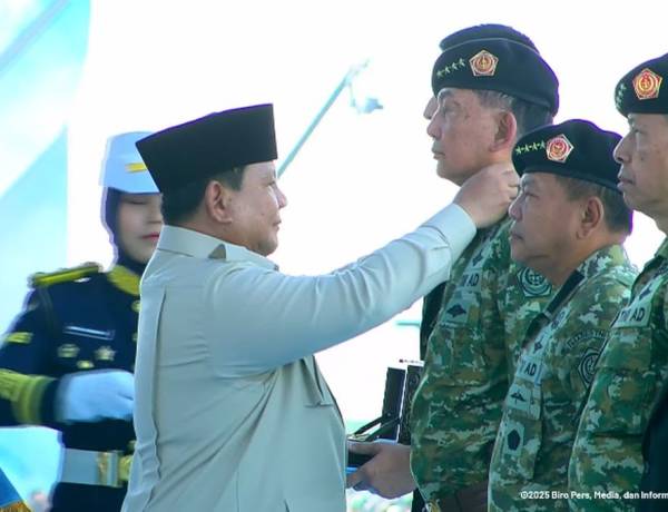 Tiga Putra-Putri Sulawesi3 Selatan Naik Pangkat dan Dilantik oleh Presiden Prabowod