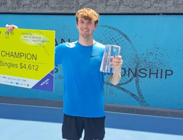 Max Basing Juara Amman Men's World Tennis Championship Seri VI M-25