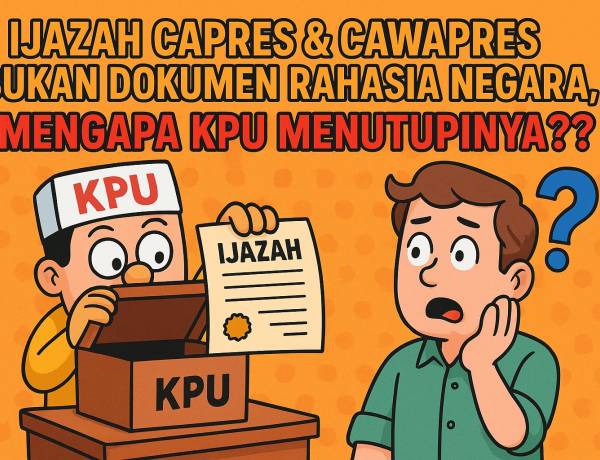 Ijazah Capres Bukan Dokumen Rahasia Negara, Mengapa KPU Menutupinya?