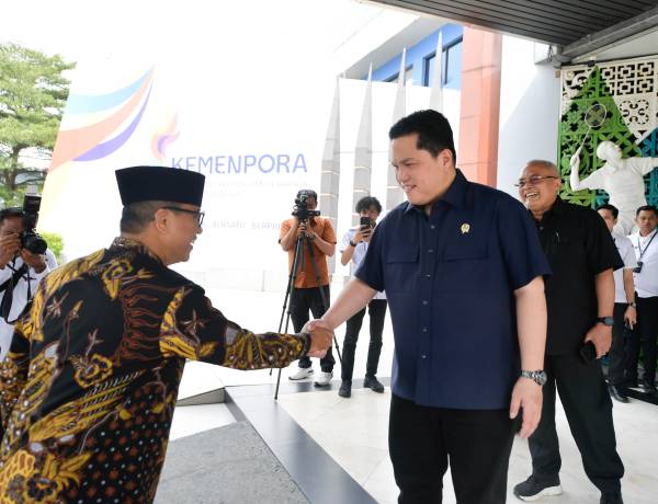 Menpora Erick dan Mendes PDT Sepakat Kerja Sama Program Pemuda Pelopor dan Liga Desa