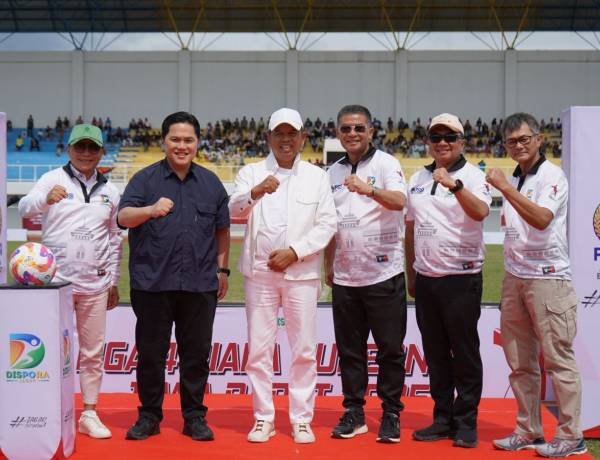 Erick Thohir dan KDM Kick Off Liga 4 Piala Gubernur Jawa Barat 2025 di Garut