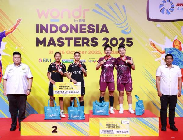 Indonesia Raih Gelar  Juara Umum di Wondr by BNI Indonesia Masters 2025