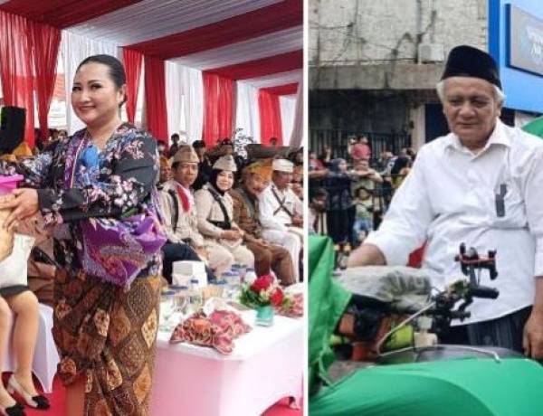Tim Dapur Umum Mbok Dar Mortir Bagikan Makanan Berbungkus Daun Pisang, Semarakkan Parade Surabaya Juang