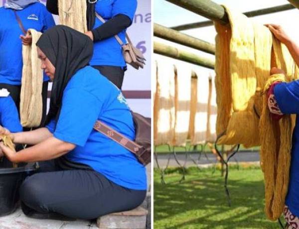 Pembinaan Pembuatan Wastra dengan Pewarna Alam bagi Penenun Songket Melayu Sumatra Utara