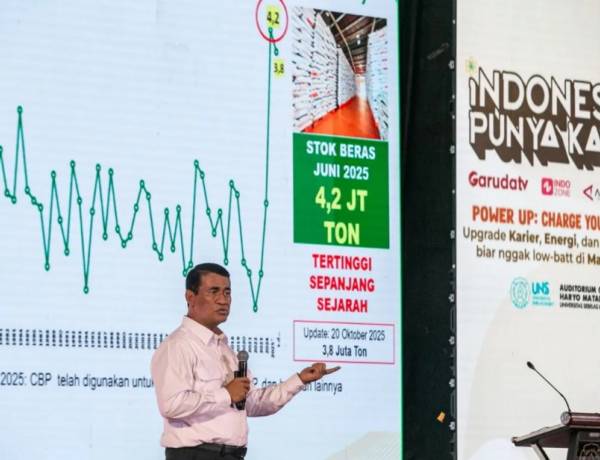 Mentan Amran Sulaiman Motivasi Mahasiswa UNS di Acara Indonesia Punya Kamu