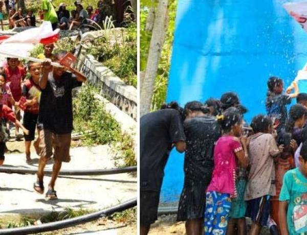 Pipa Sepanjang 8,2 Kilometer Alirkan Air Bersih bagi Warga di Fafinesu, NTT