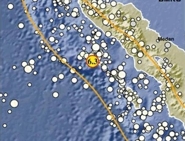 Gempa 6,4 M Guncang Sinabang Aceh