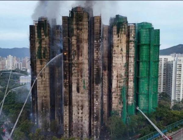 Inilah Fakta Kebakaran Hebat Kompleks Apartemen di Hong Kong