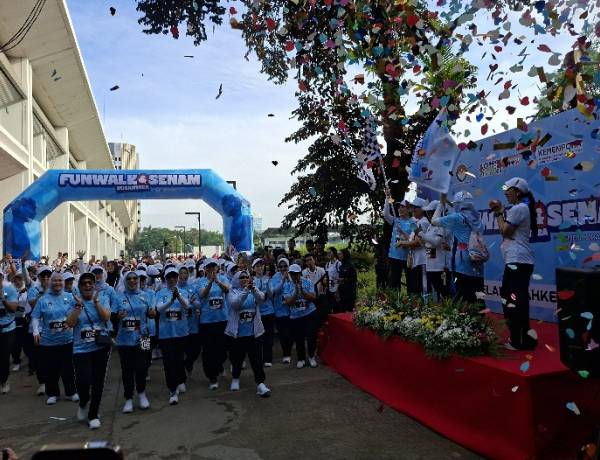 Antusias Ribuan Warga Warnai Fun Walk & Senam Nusantara Seruni Pembuka ISS 2025