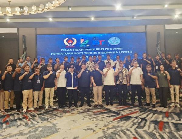 Resmi Dikukuhkan, Pengurus PESTI Jawa Barat Siap Popularkan Soft Tennis dan Kejar Prestasi