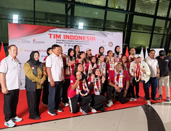 Timnas Voli Putri Tiba di Tanah Air Usai Raih Perunggu SEA Games 2025