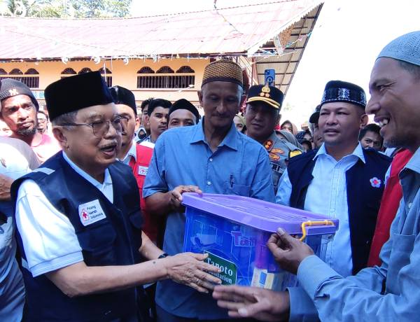 Terkait Bantuan Asing,JK: Kita Tidak Boleh Minta ,Tapi Kalo diberikan Kita Terima Selama untuk Kemanusiaan