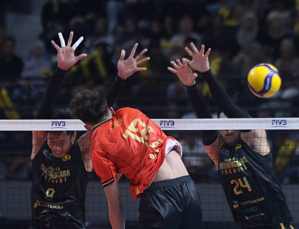 Tekuk Samator, Bhayangkara Raih Kemenangan Kedua Proliga 