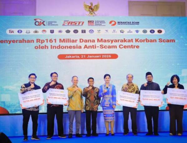 Indonesia Anti-Scam Centre Kembalikan Rp.161 Miliar Dana Masyarakat Korban Scam