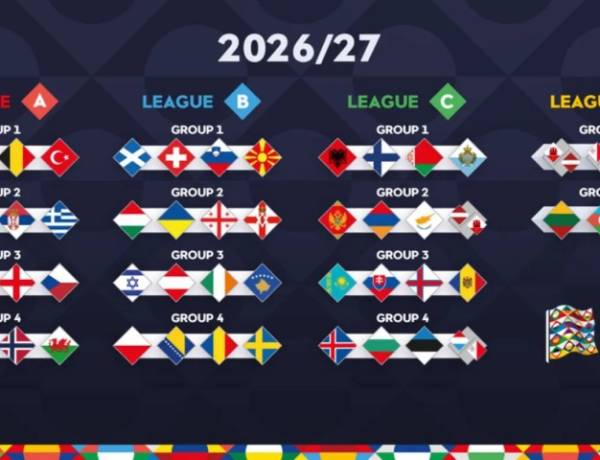 Timnas Inggris se-Grup dengan Spanyol di Nations League 2026/2027