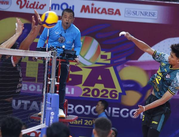 Proliga 2026: Samator Pastikan Lolos Final Four, Usai Kalahkan Medan Falcon Tirta Bhagasasi