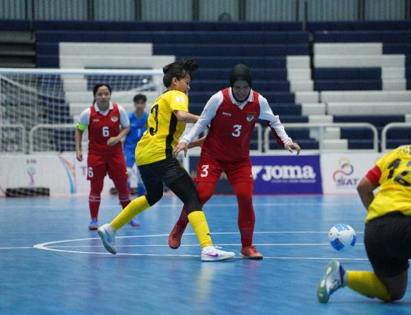 Timnas Futsal Putri Indonesia Bermain Imbang 4-4 Lawan Malaysia