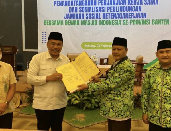 DMI Banten dan BPJS Ketenagakerjaan Teken Kerja Sama