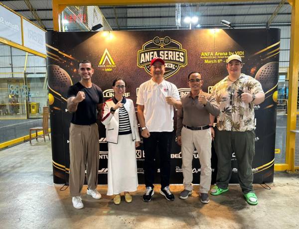 Dihadiri Ketum PBPI Galih Dimuntur, ANFA Resmi Buka Padel Arena di Rooftop KTC Kelapa Gading