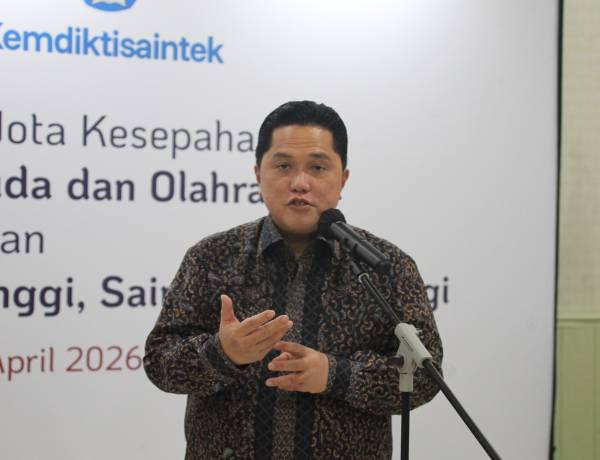 Menpora Erick Sambut Baik Peningkatan Kapasitas SDM Melalui Program Beasiswa Keolahragaan