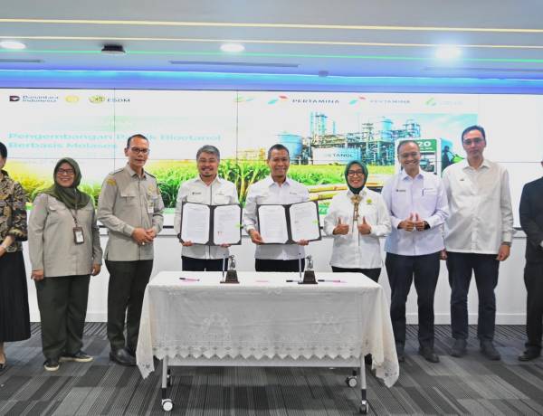 Pertamina Gandeng PTPN dan Medco Gebjot Pengembangan Bioetanol 