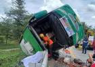 Bus Terguling, Empat Penumpang Tewas